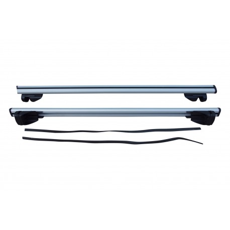 Horizontal car roof rack for kayaks