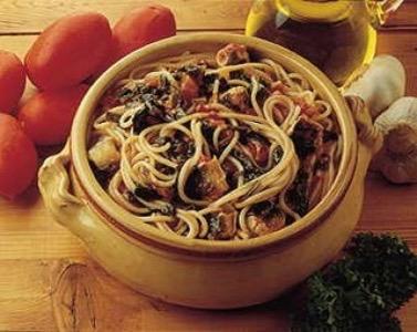 Smoked Eel Spaghetti, Tuscan Style
